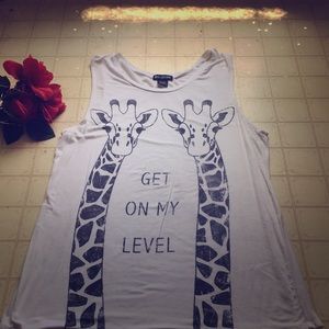 Long Baggy Giraffe Tank Top